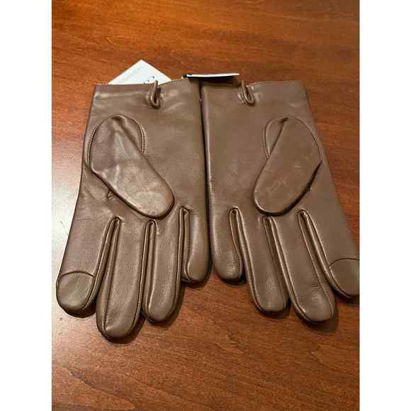 Women’s Leather Coach Tech Gloves Size L - Picture 1 of 10